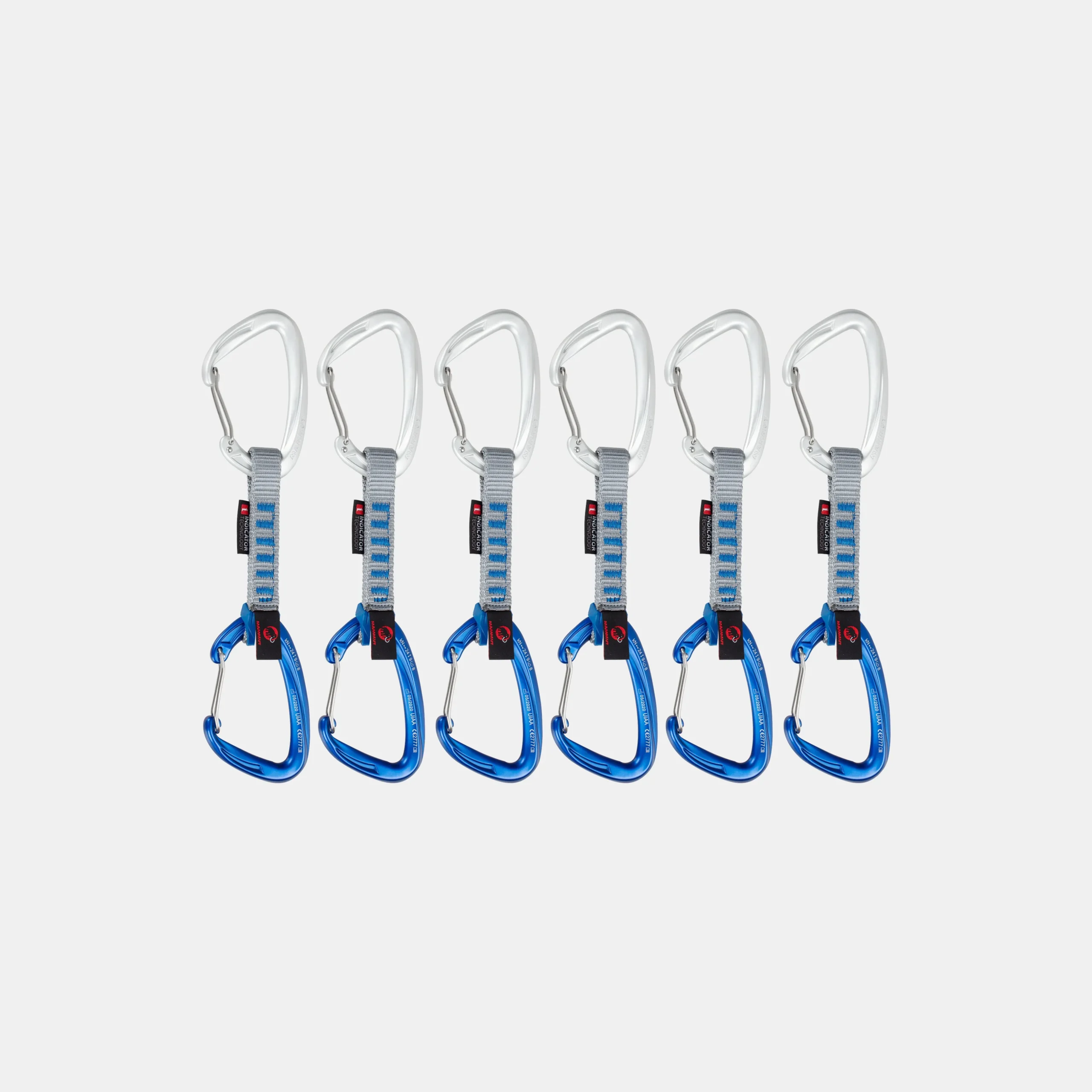 Crag Wire 10 cm Indicator 6-Pack Quickdraws
